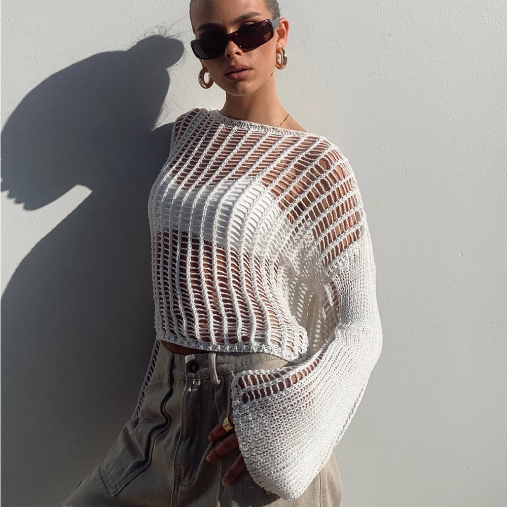 Princess Polly Kennedy Sweater White